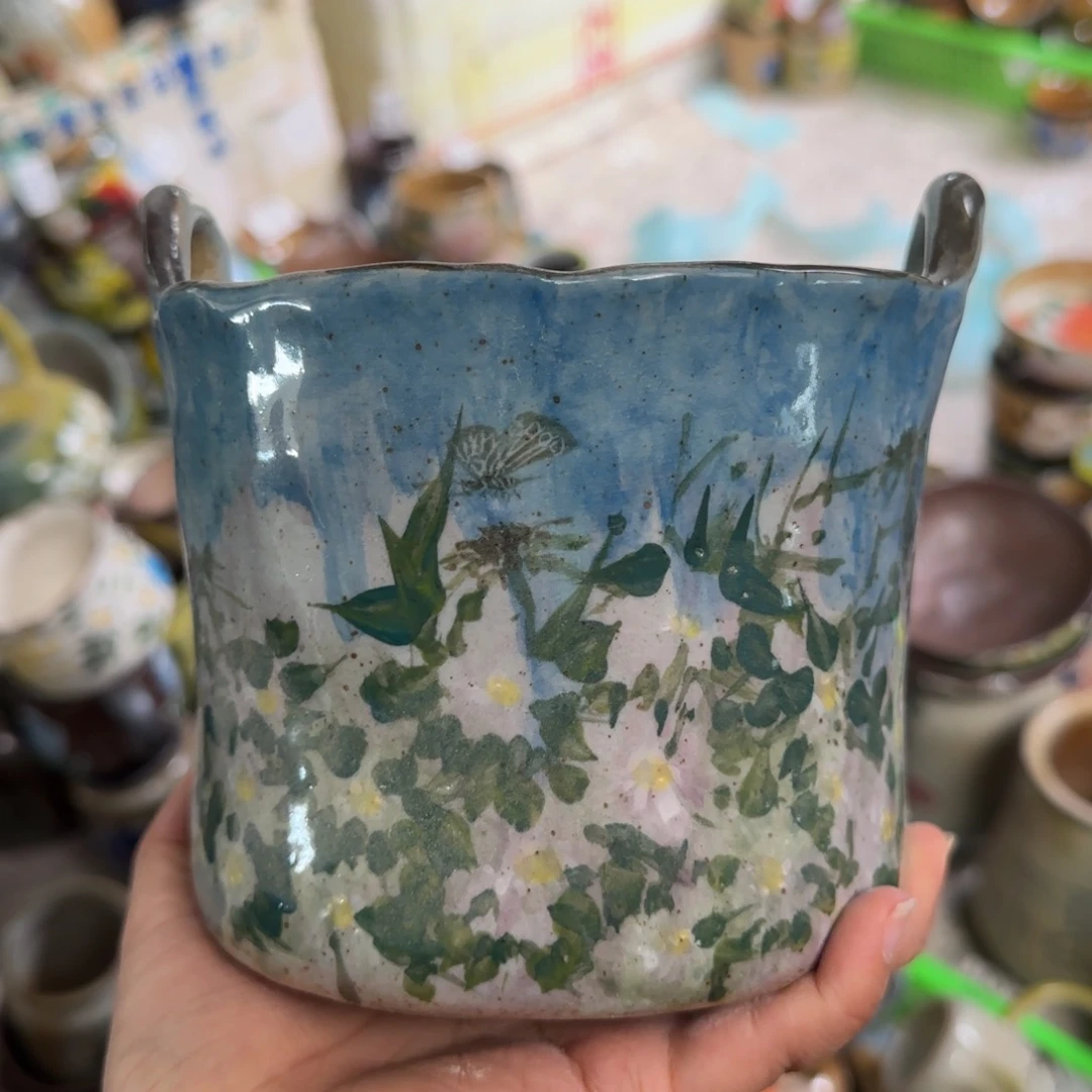 景德镇釉下彩陶瓷微瑕219