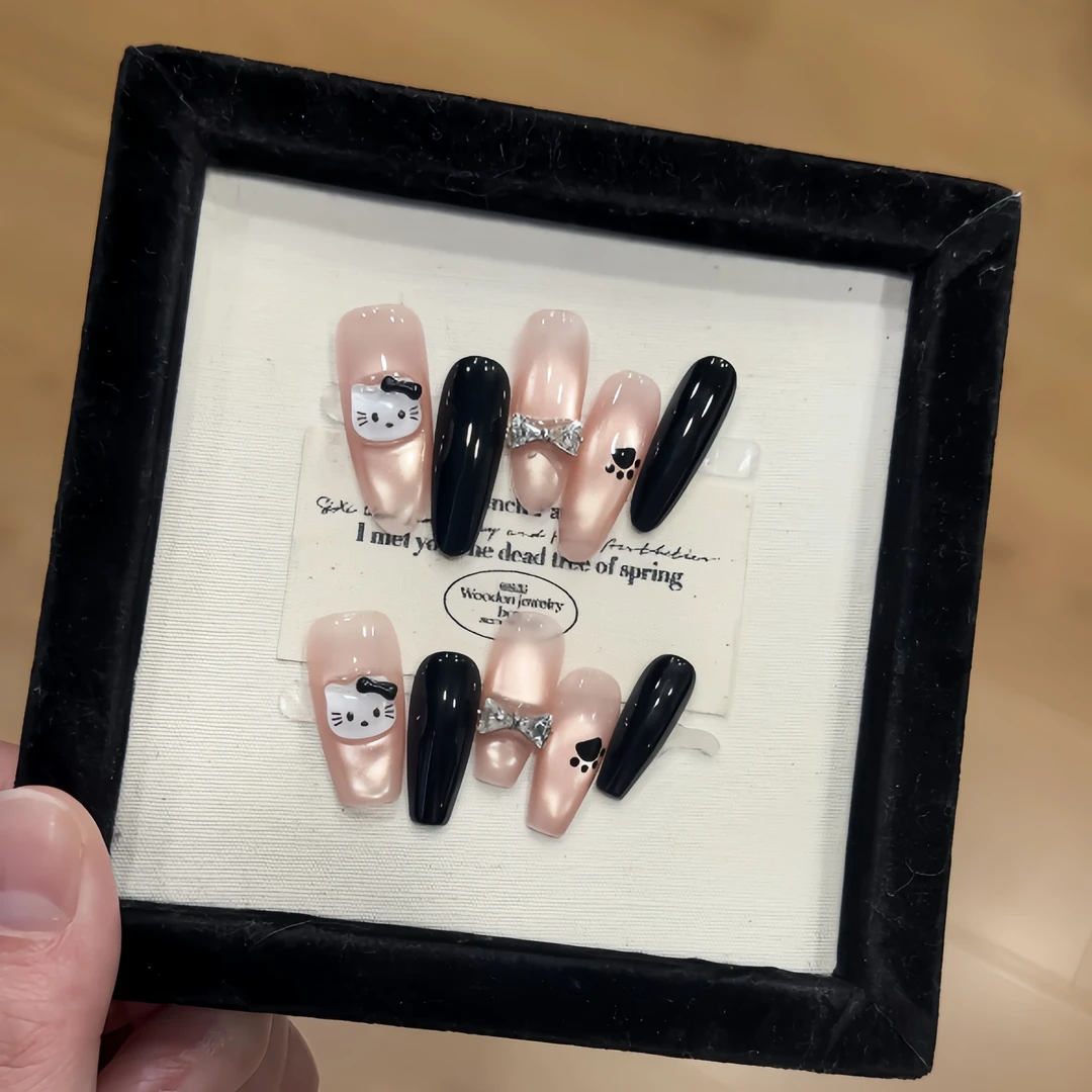 W.《甜酷KT》纯手工穿戴甲