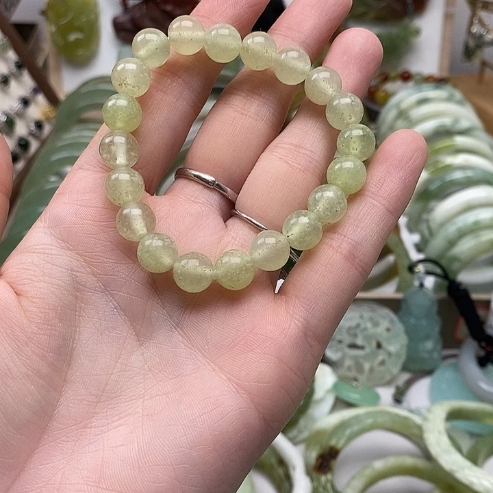 蛇纹石玉手链未镶嵌