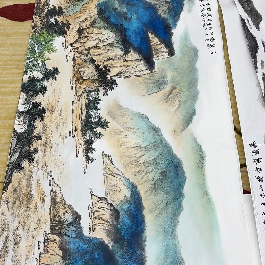 皇***者国画四尺和小六两张