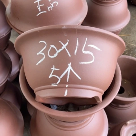 紫砂花盆紫砂处理5个