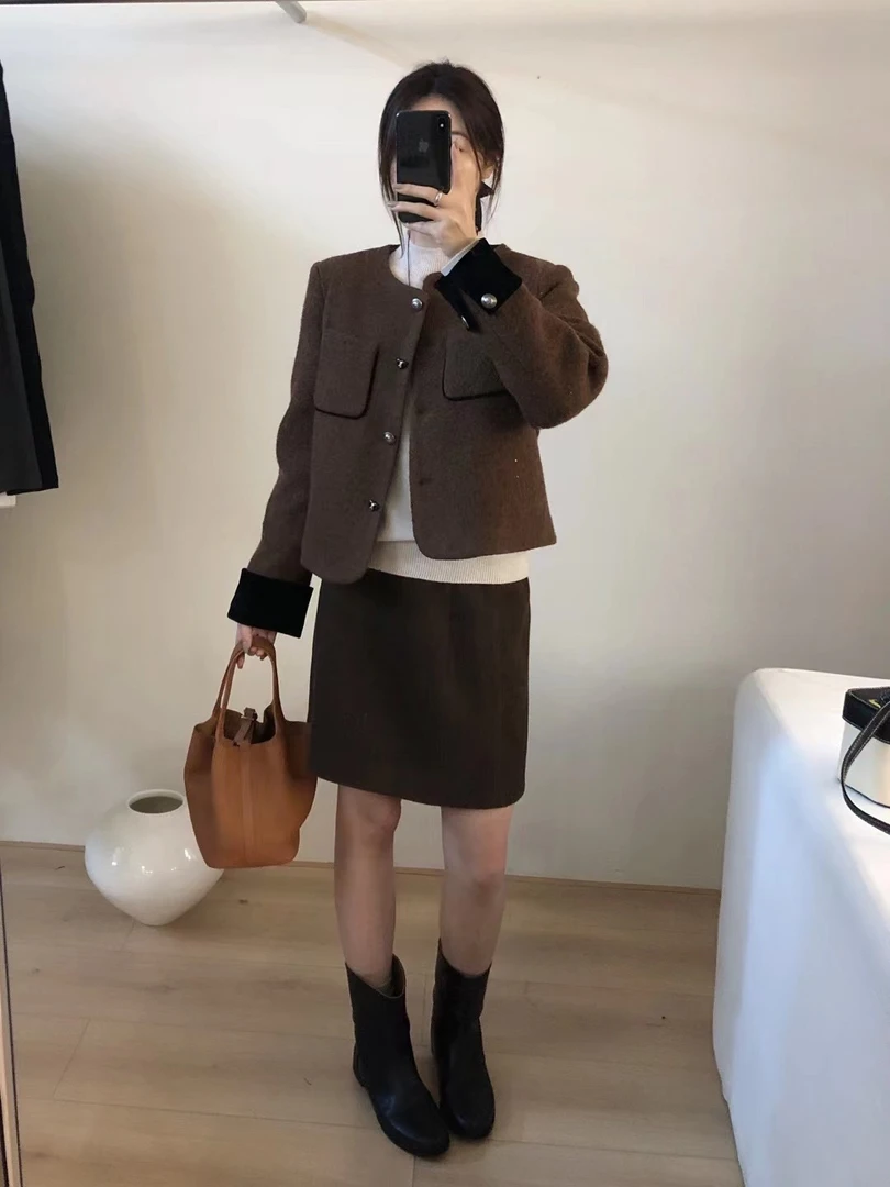 【拼接小香】百搭羽高级设计感高级外套