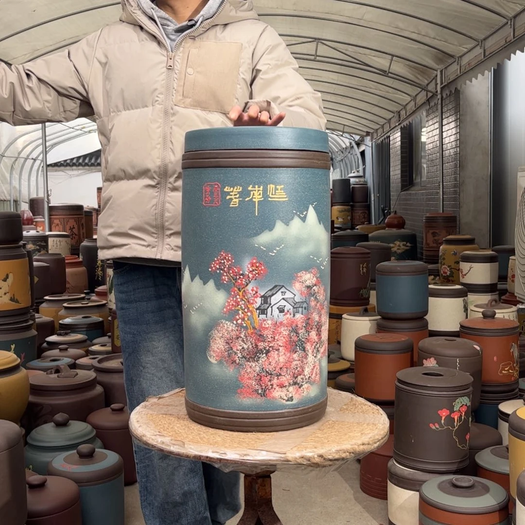 紫砂茶叶罐18 饼茶叶罐