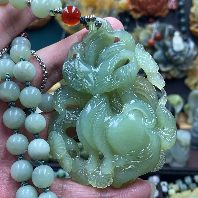 【闪购商品】蛇纹石玉未镶嵌吊坠