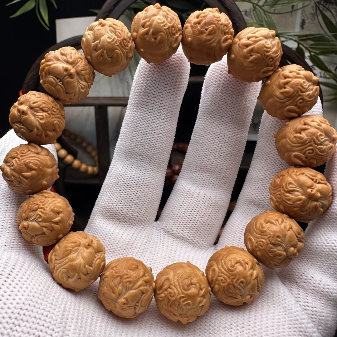 核堂出品-狗王 聚宝盆精工满雕练手款16mm