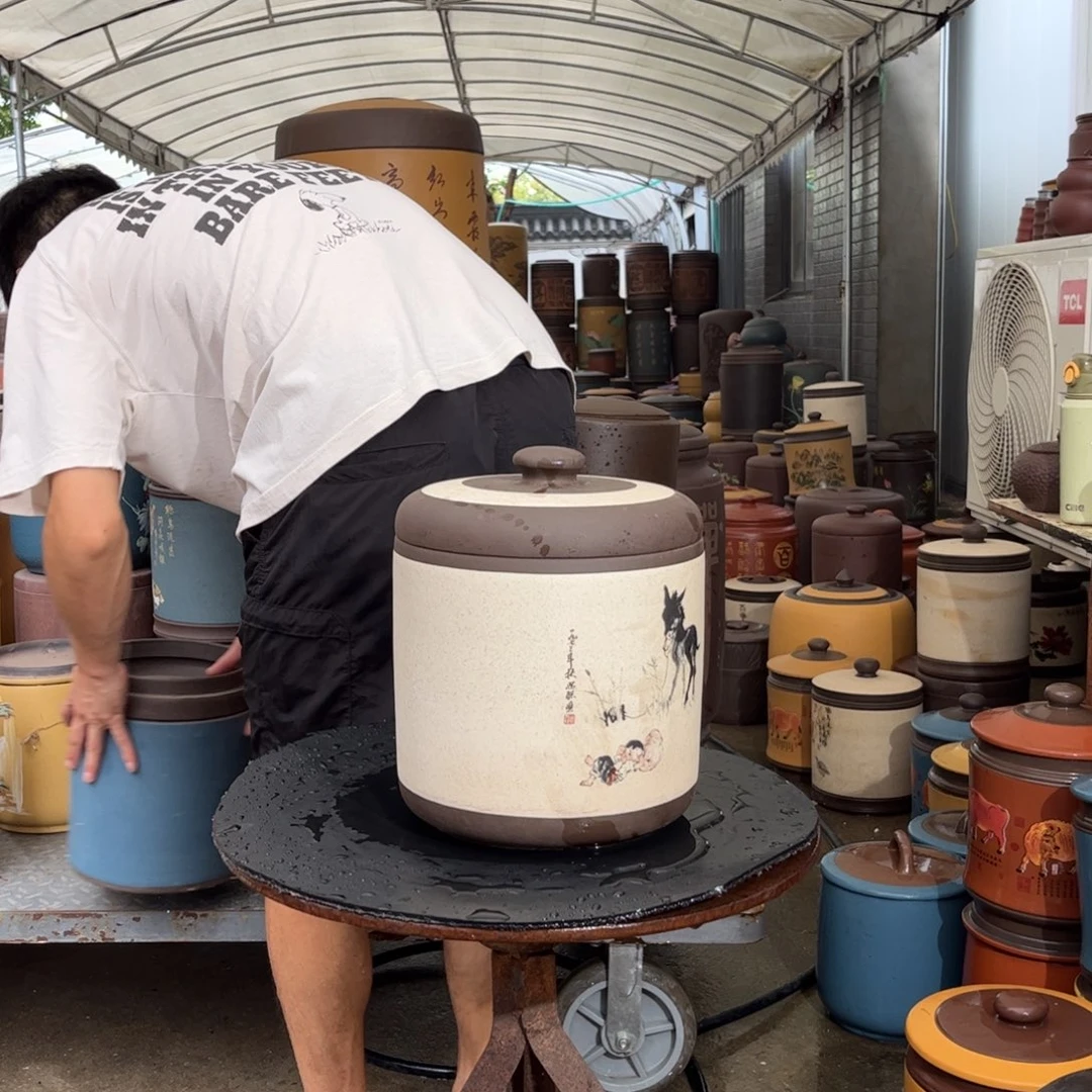 紫砂茶叶罐8饼茶叶罐