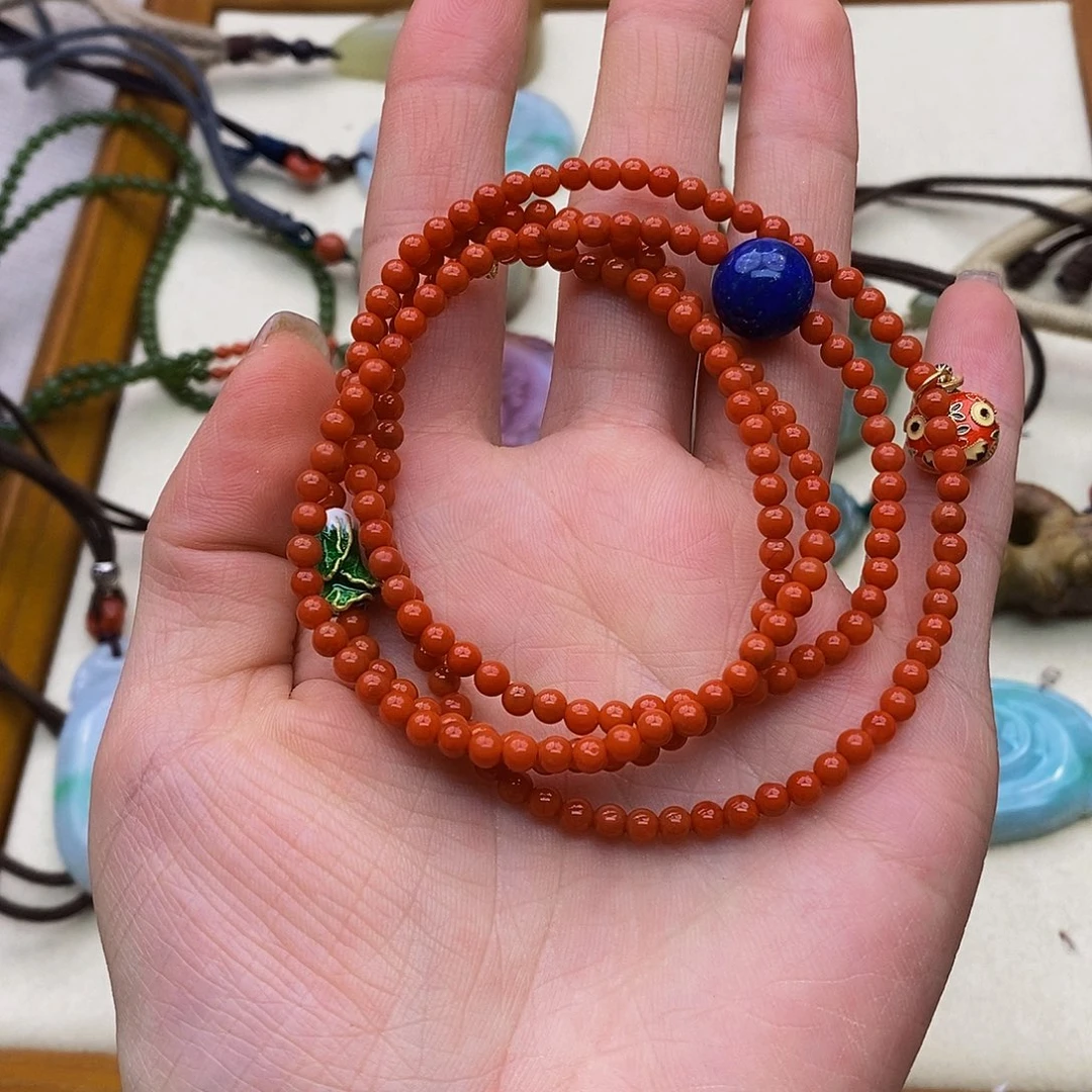 南红玛瑙手链未镶嵌