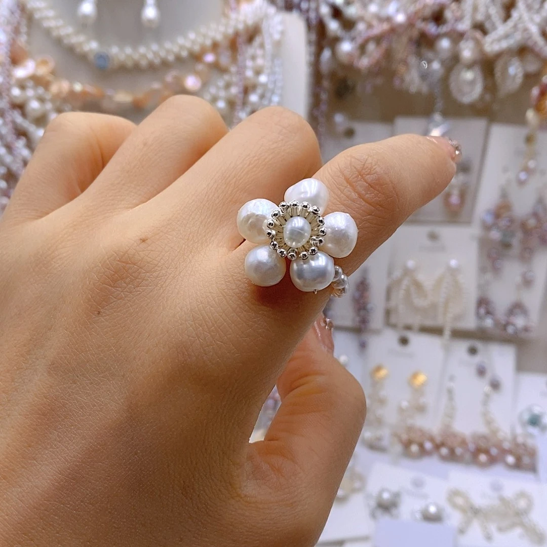 颈饰银S925镶嵌淡水珍珠