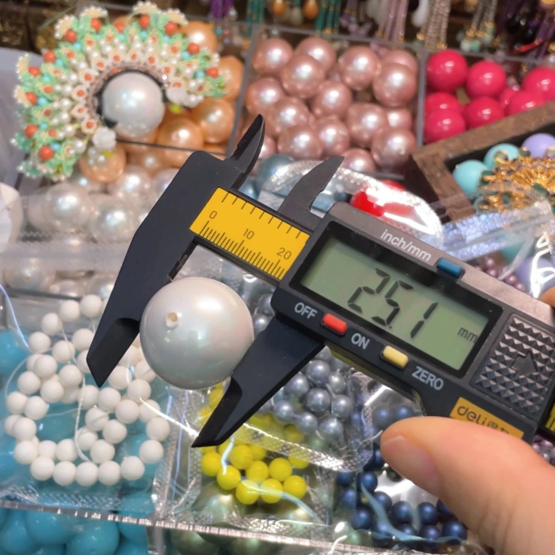 25mm 手工diy半成品散珠默认微瑕