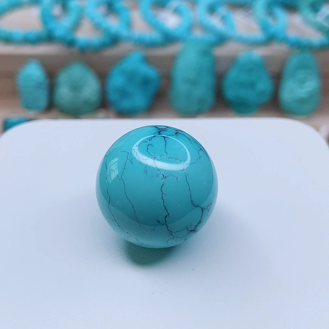 绿松石圆珠未镶嵌