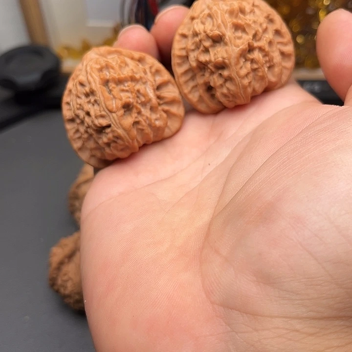 吊坠文玩核桃白狮子
