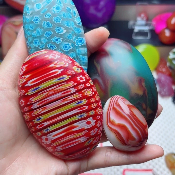 风***景未镶嵌玛瑙/玉髓珠宝半成品