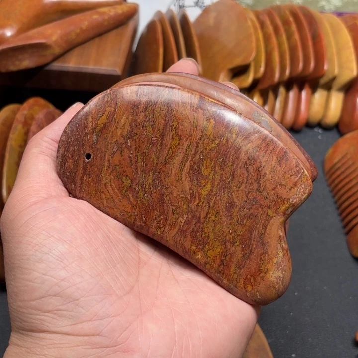 红砭石微瑕款刮痧板