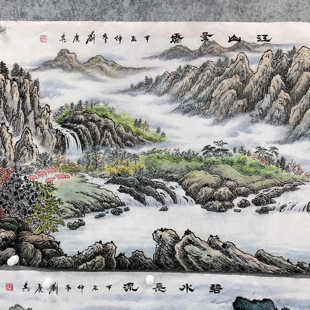 国画喝***糖定制绘画刘广其画心