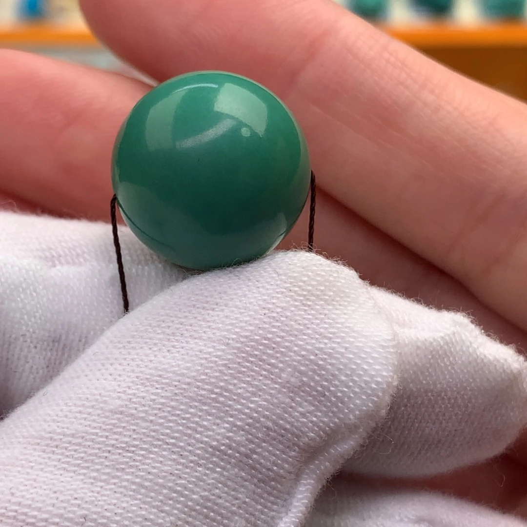 未镶嵌绿松石圆珠