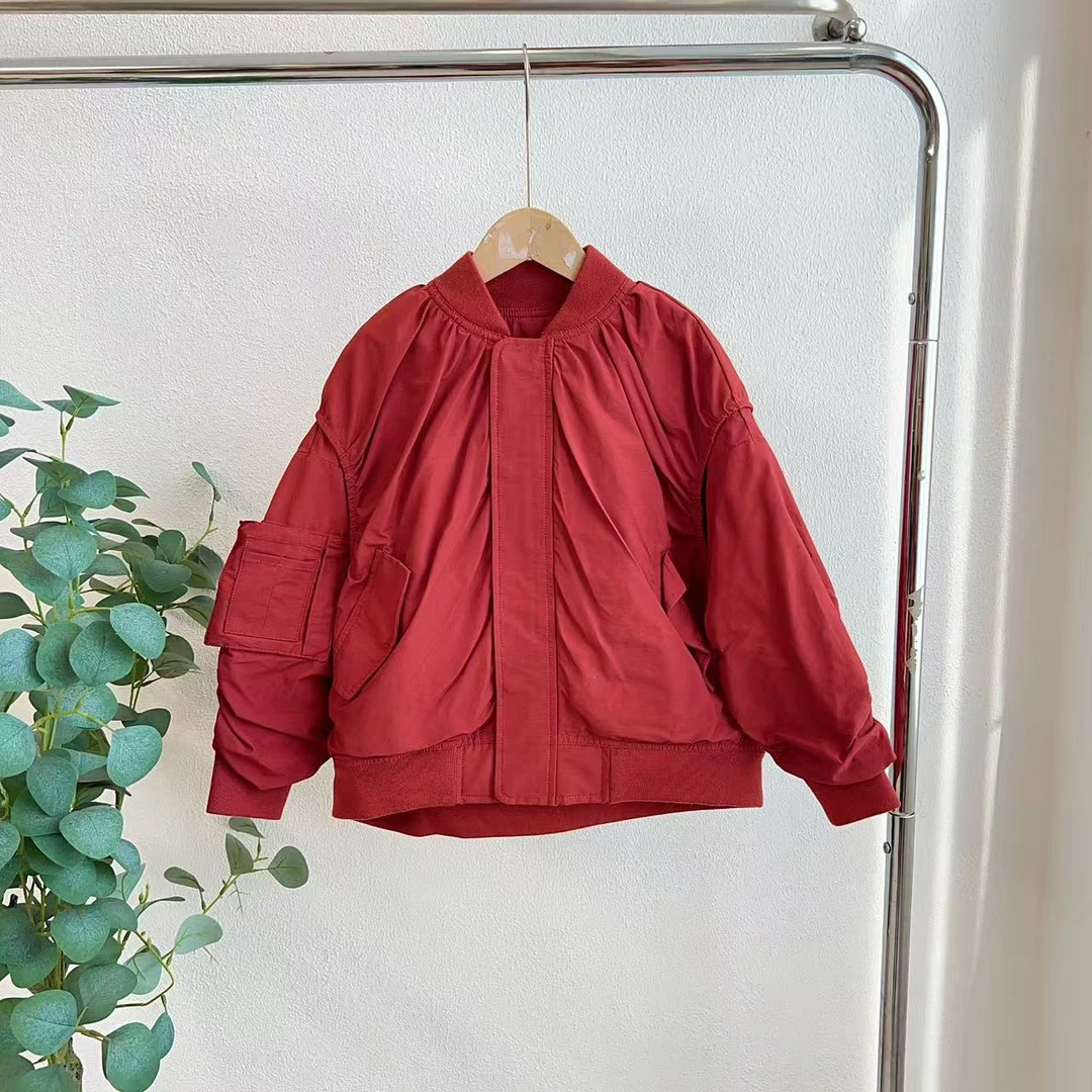 6115屴酒红休闲外套