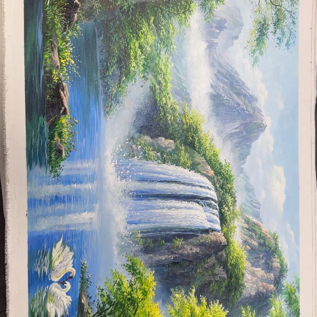 油画加油加油努力加油加油
