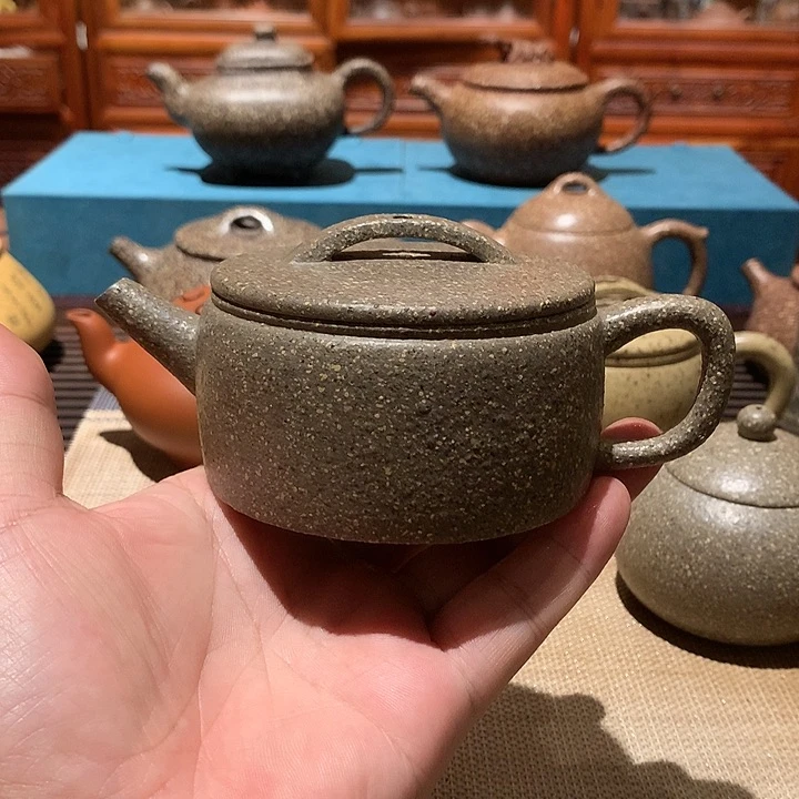 茶壶紫砂16豆青段