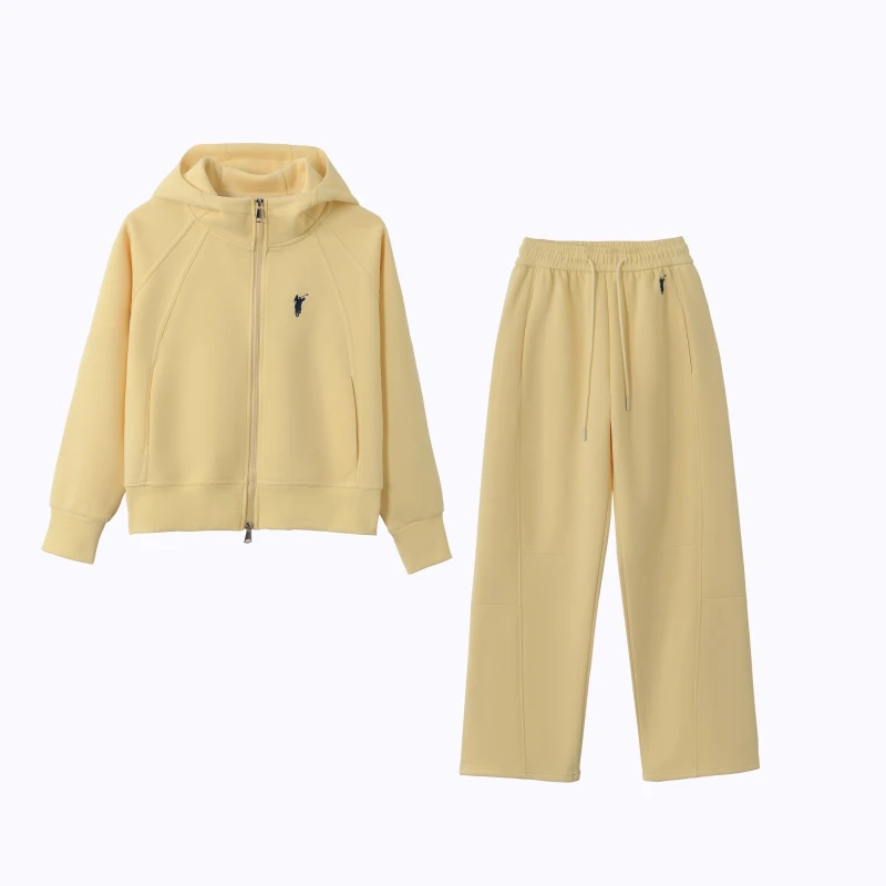 NXH「时髦纸片人」2025早春新款女韩系慵懒感休闲套装E-25297