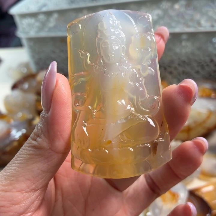 玛瑙/玉髓未镶嵌吊坠(不含链)