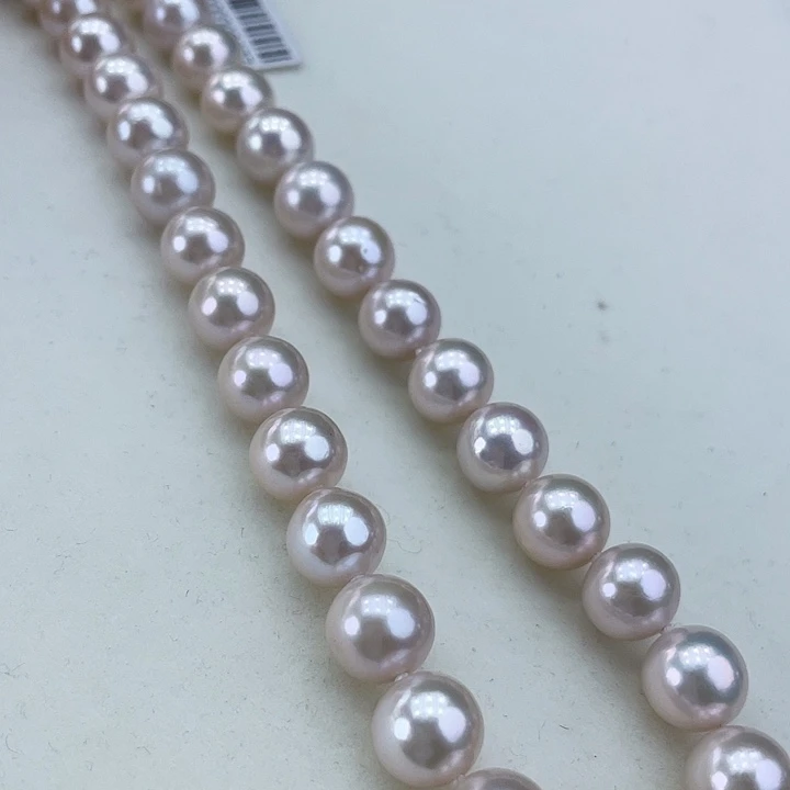 淡水珍珠颈饰银S925镶嵌10.11极光蔓塔玫瑰