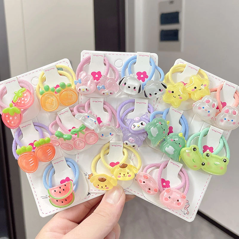 儿童发饰卡通风发圈不伤发韩版女童小女孩女儿宝宝公主可爱皮筋