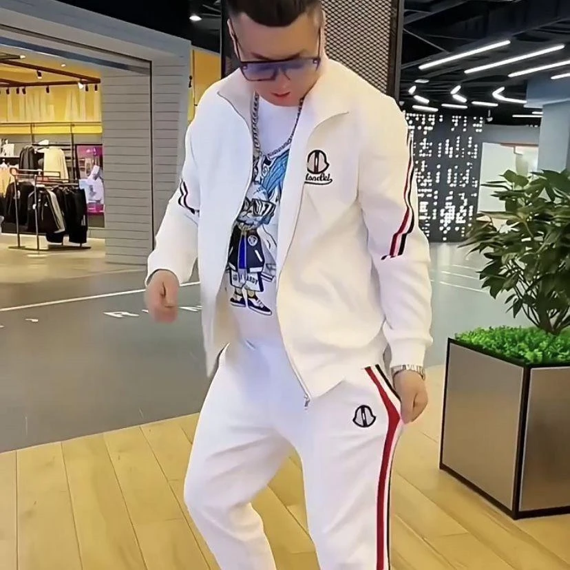 【Npkp&Victorit官方】2025春秋新款男士休闲运动套装个性帅气时