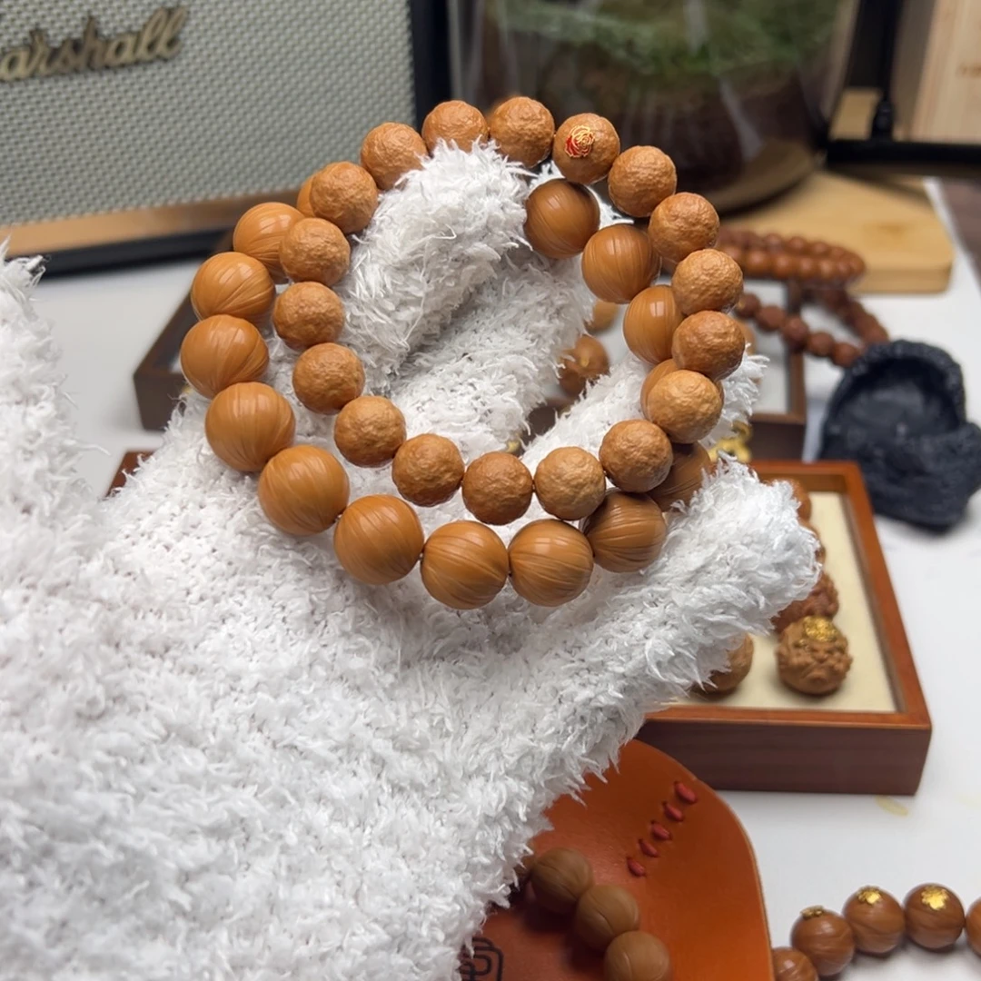 舒***子吊坠猴头核桃锦睿聚宝盆原料纯手工手串