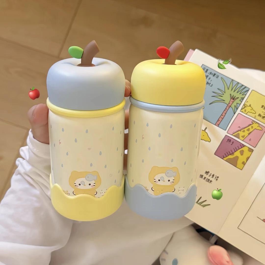 【Hellokitty苹果水杯】保温杯ins卡通可爱高颜值随手杯学生车用品