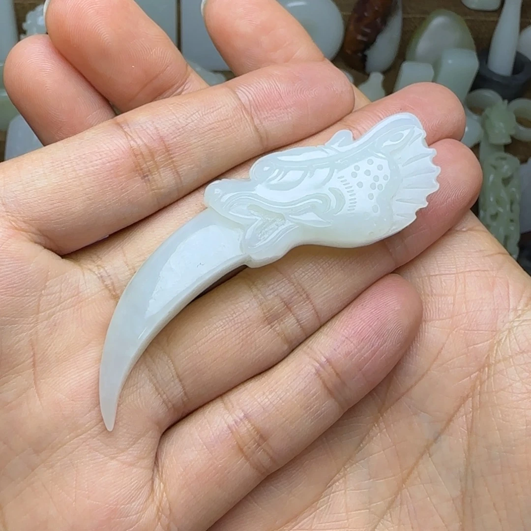 和田玉未镶嵌挂件