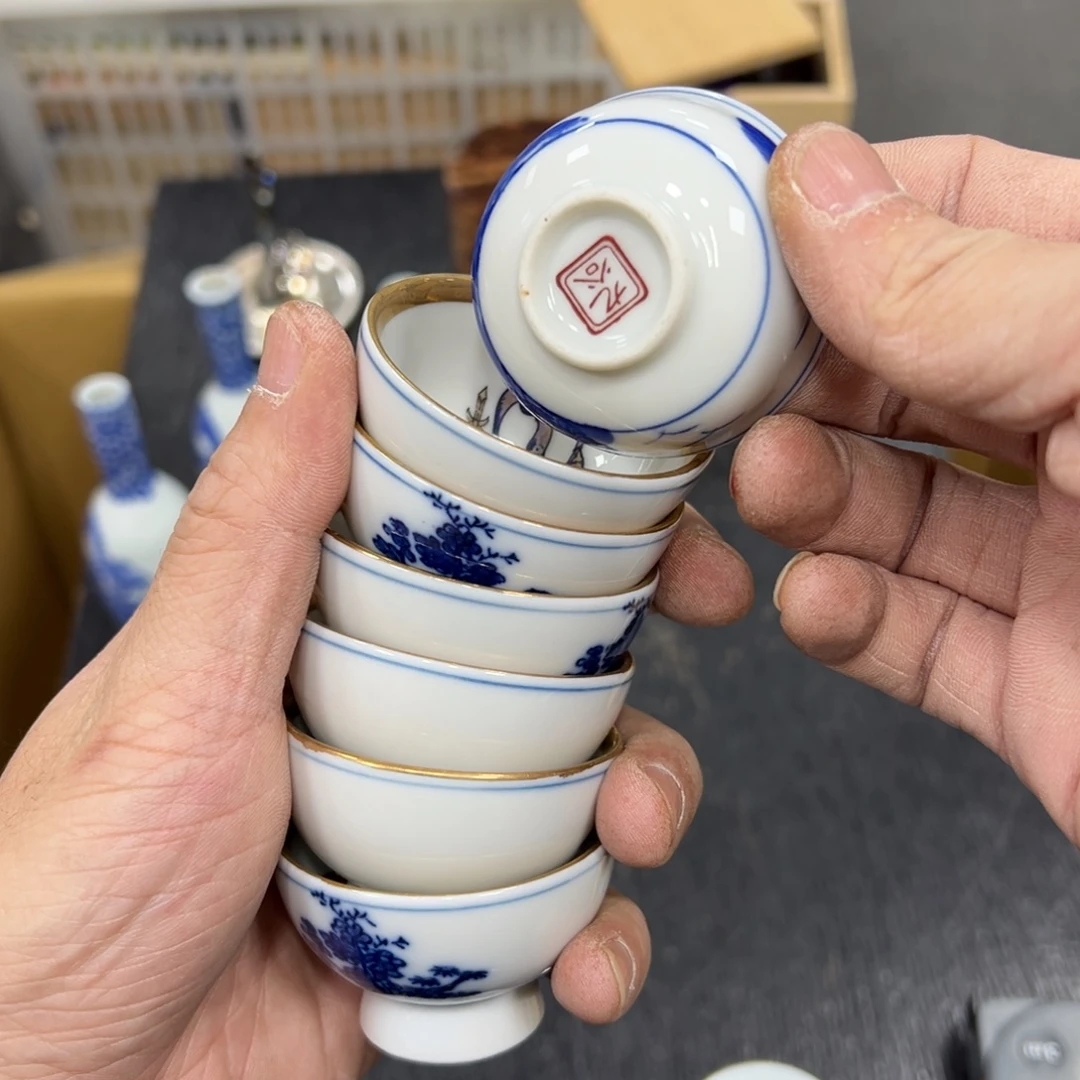 陶瓷日本中古工艺品摆件