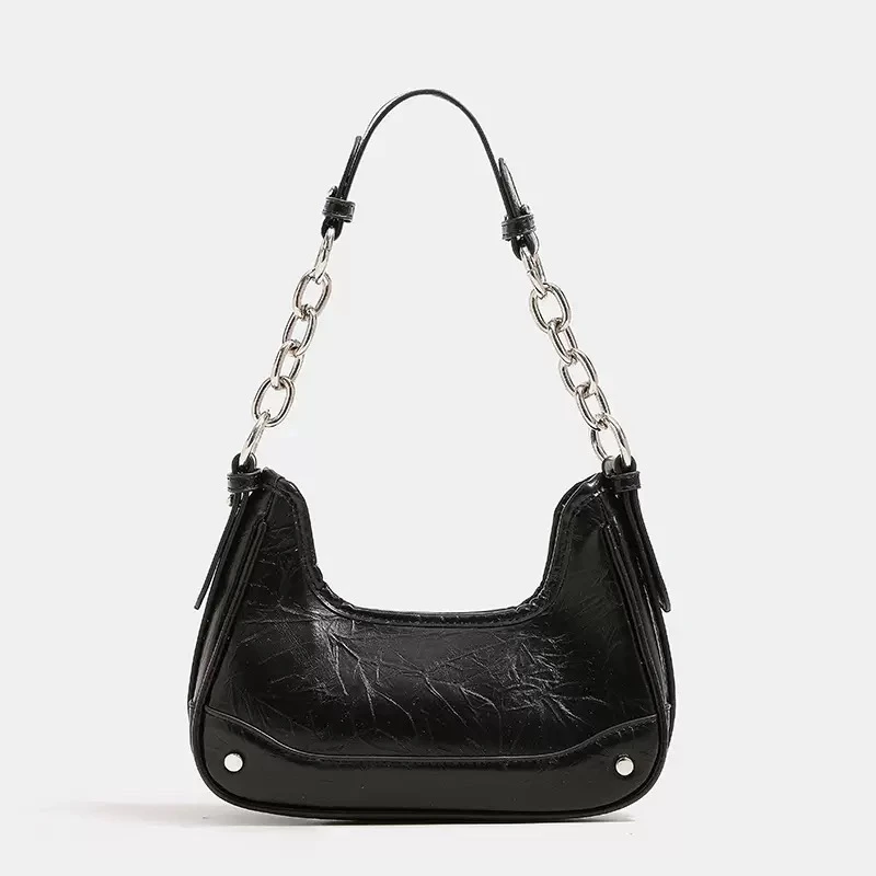 高级感角角女包2025新款包包潮百搭链条腋下包质感单肩斜挎手提包