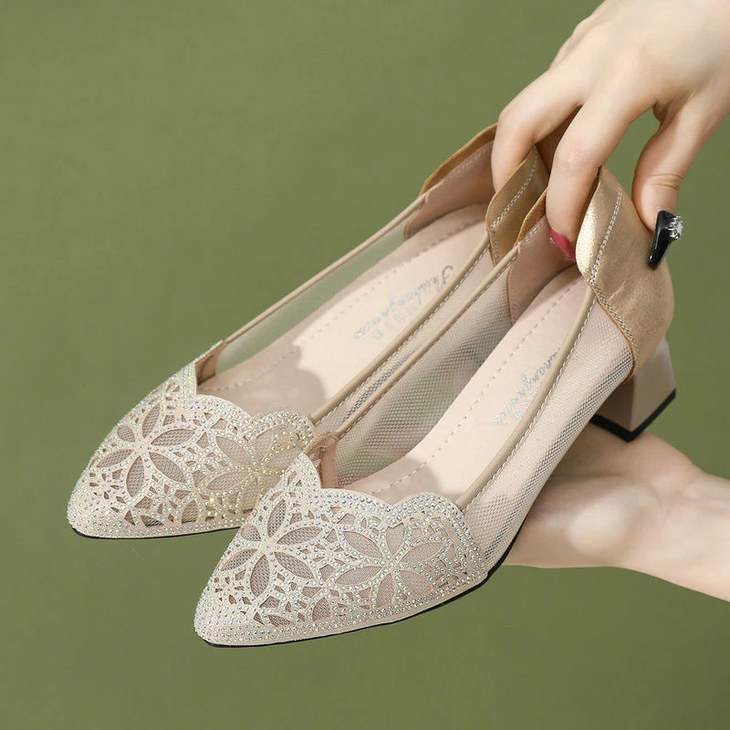 品牌补贴新款上新透气网纱单鞋