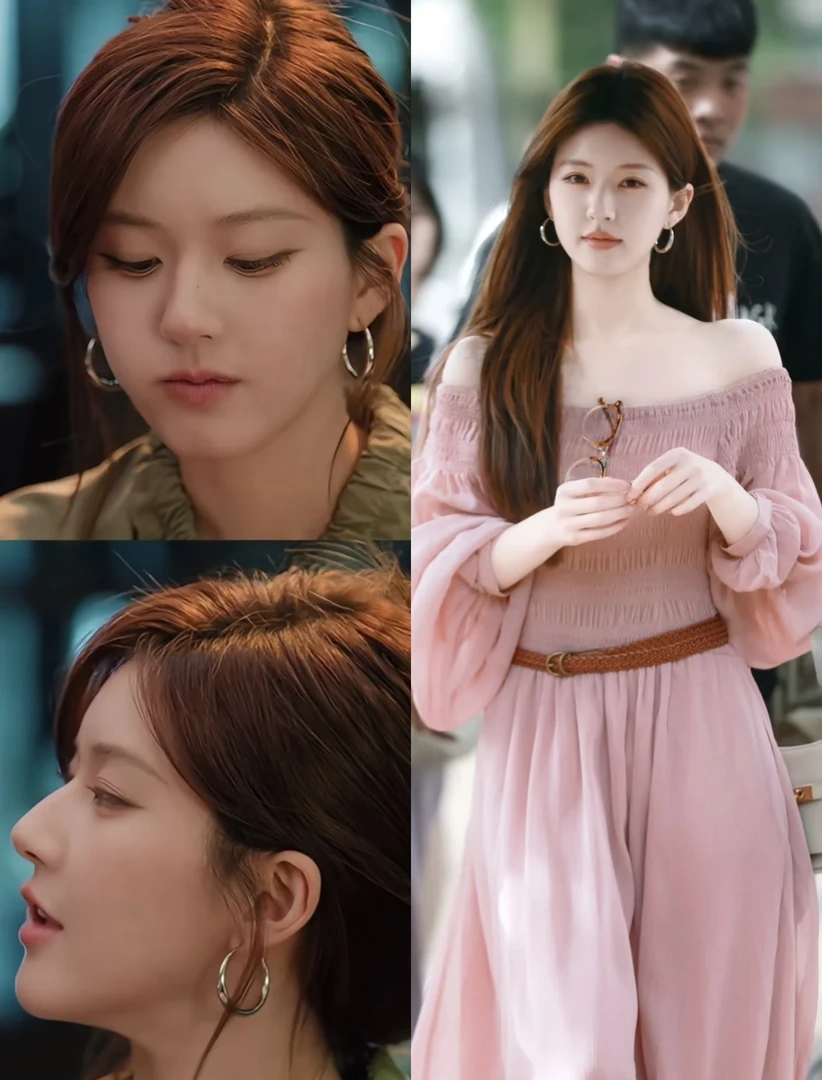 铜合金耳饰 「MyFioielli｣赵露思同款银色大圈圈金属感耳环EH43