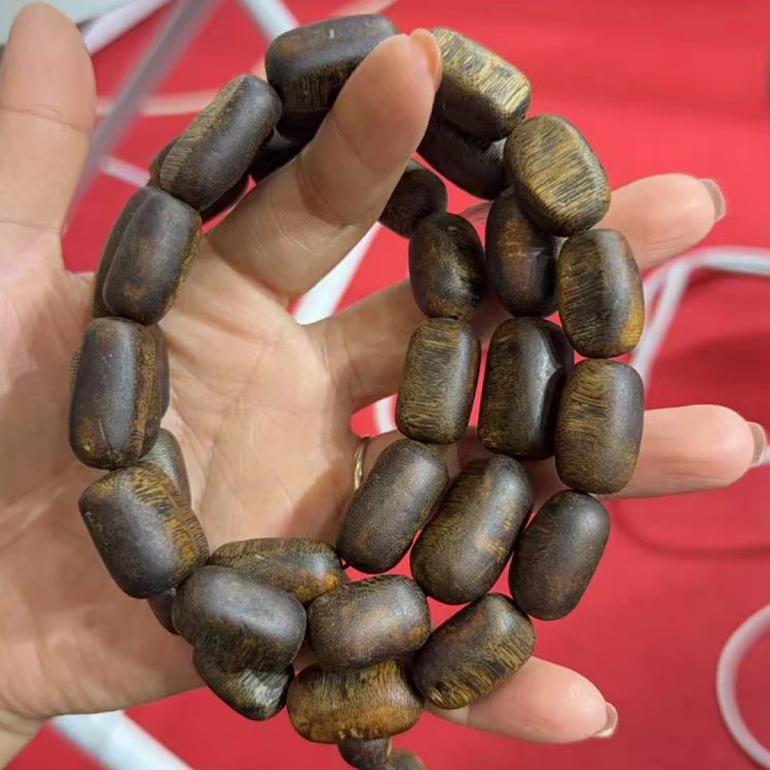 沉香【森海沉香】83克收藏土红油留疤手串（多样性发货一条）