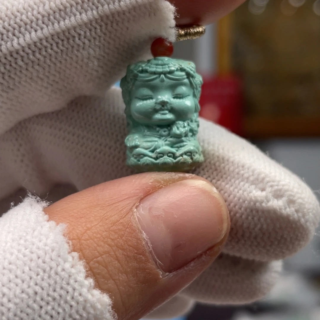 绿松石未镶嵌挂件