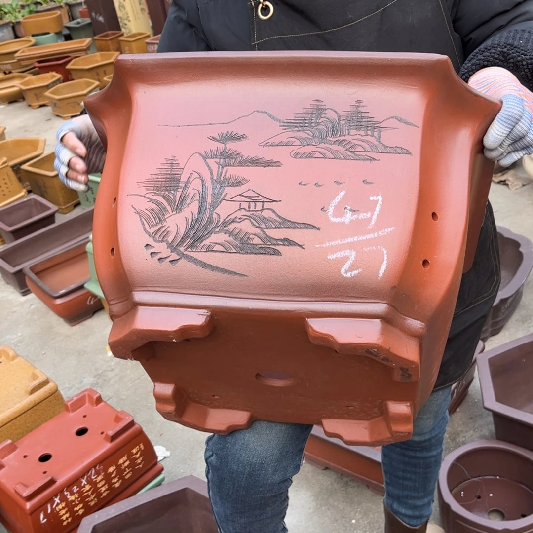 紫砂花盆盆景艺术