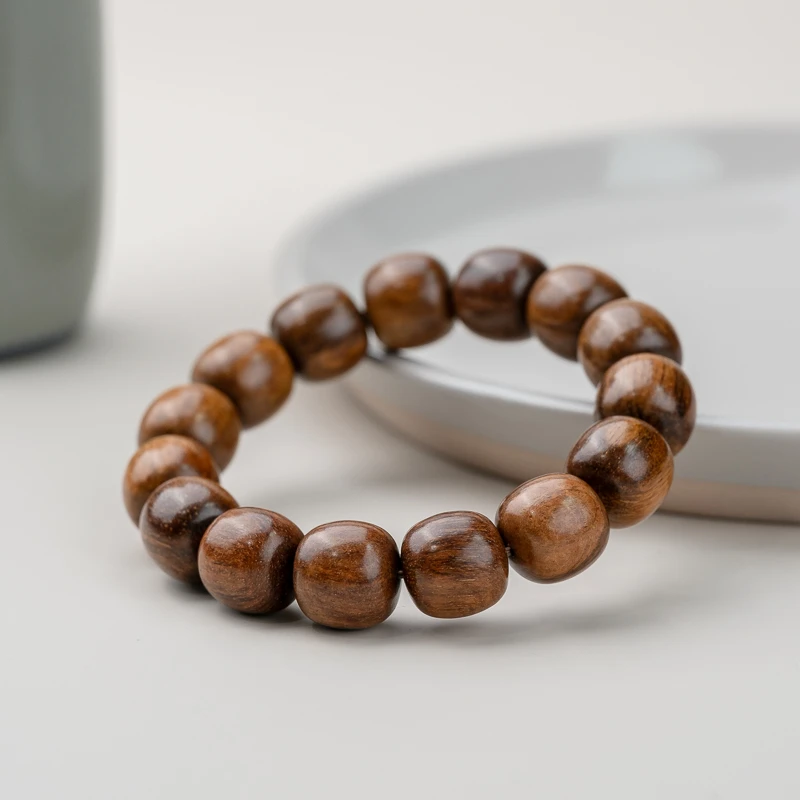 贡木黄油15*14mm+15颗单圈手串