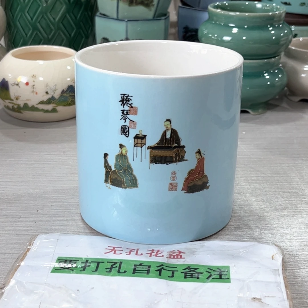 口 11*12陶瓷花盆绿植多肉花盆