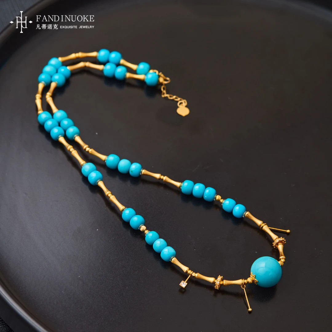 【加加专属】 18K绿松项链多样性发一#XYGD308423-A