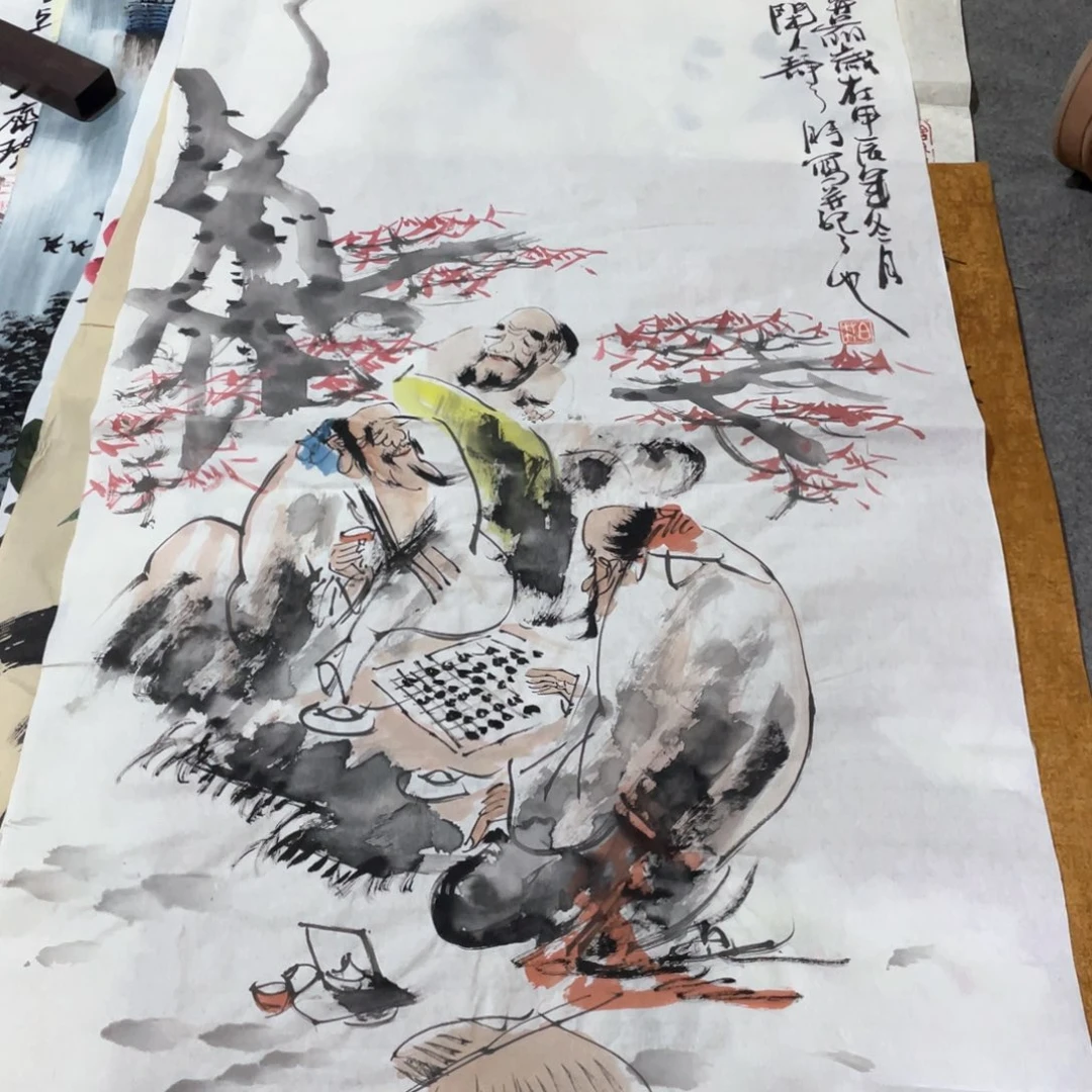 国画 国画作品画心一张