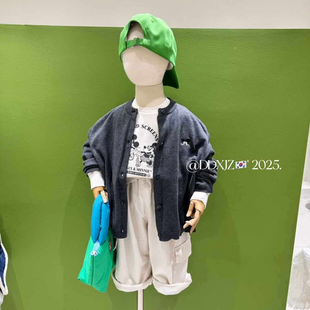 【3月2号大上新】春款儿童韩系时尚百搭男女童可穿毛衣开衫MAOYI003