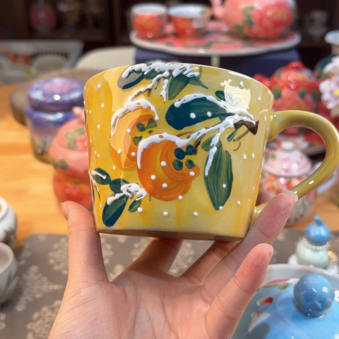 景德镇手绘高温釉下彩陶瓷茶具