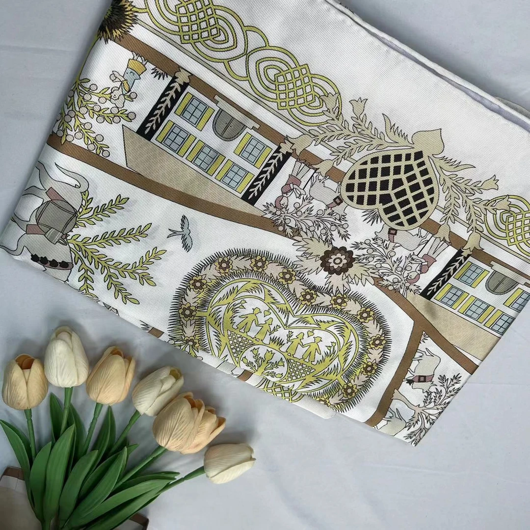 110意罗绸方巾-双色年华 105cm丝巾 003