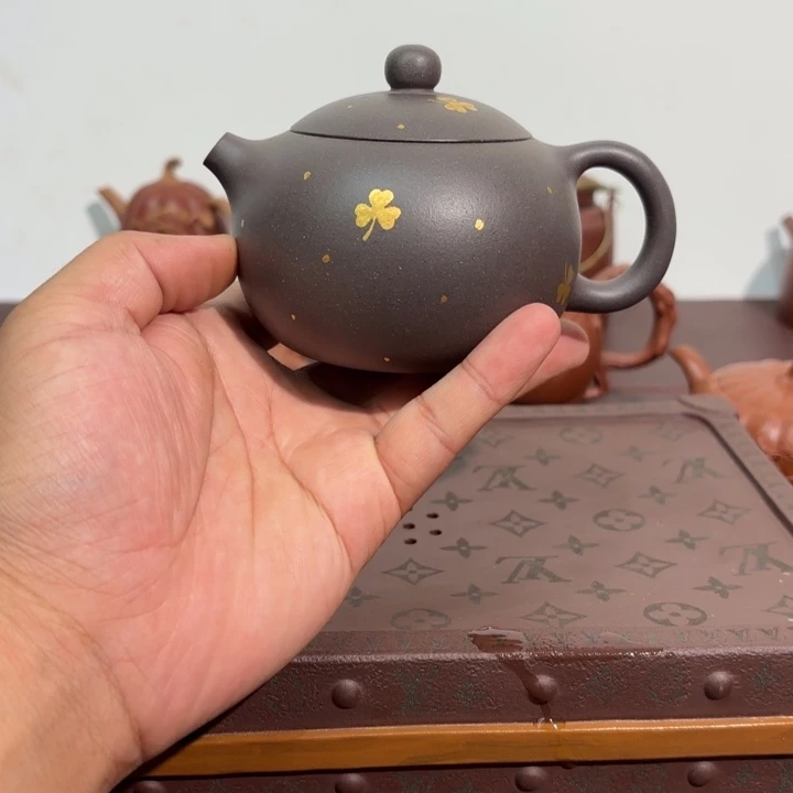 茶壶紫砂西施洒金