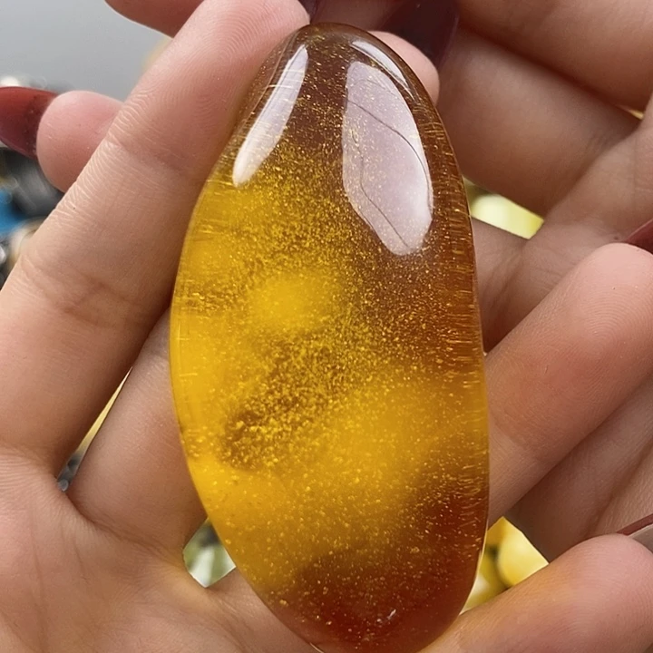 琥珀颈饰未镶嵌吊坠