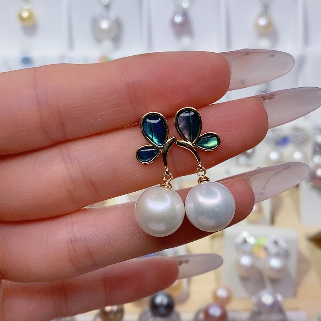 淡水珍珠耳饰未镶嵌