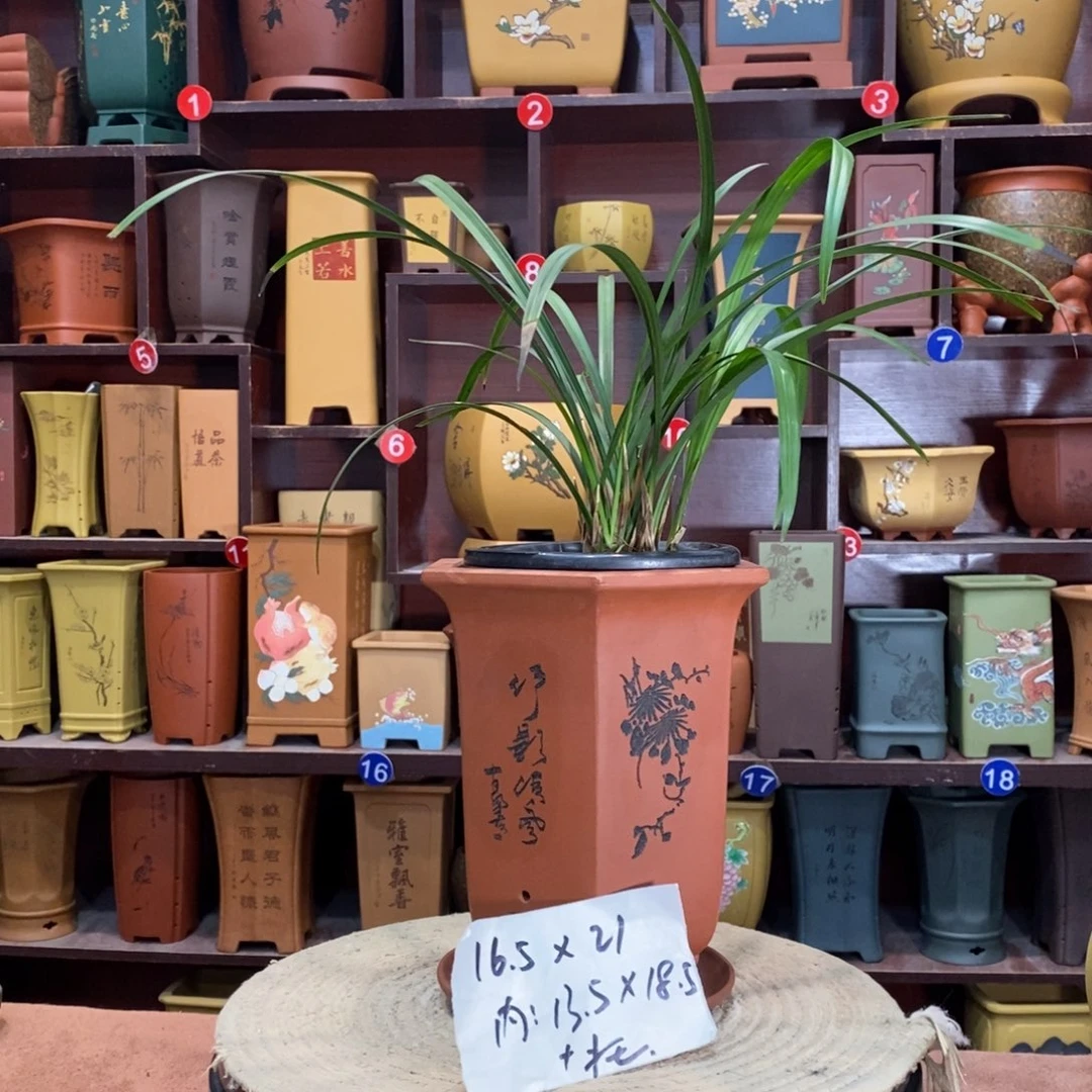 紫砂艺术紫砂花盆