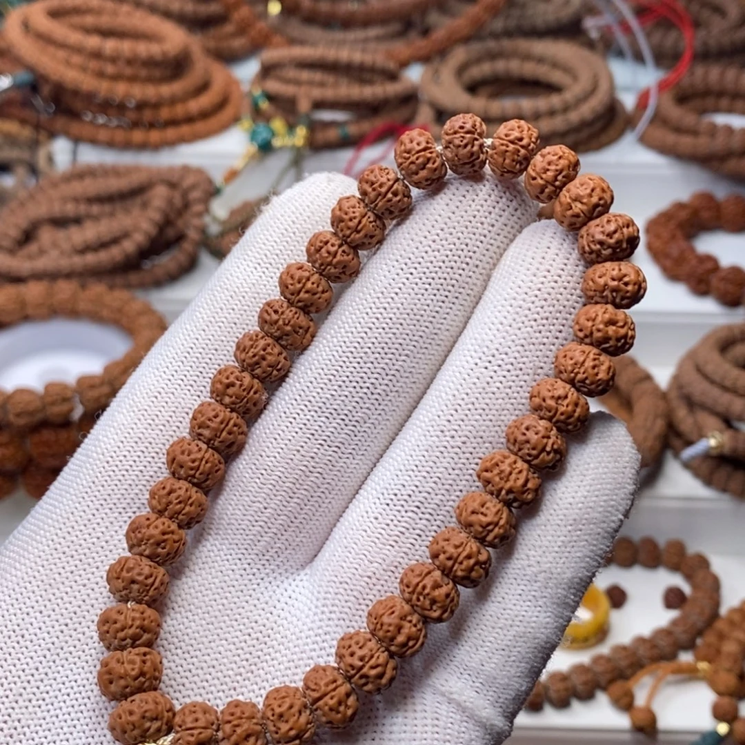 手串金刚菩提五瓣老树平头飞碟蜂窝双龙，尺寸10