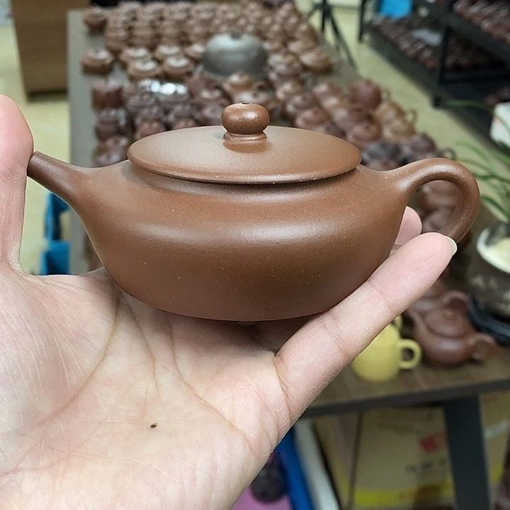 茶杯紫砂扁承底槽清